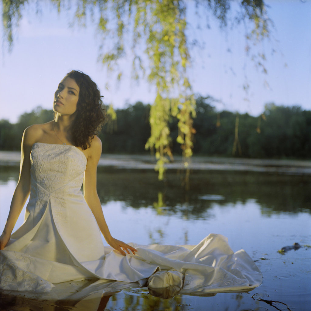 Bride in Lake