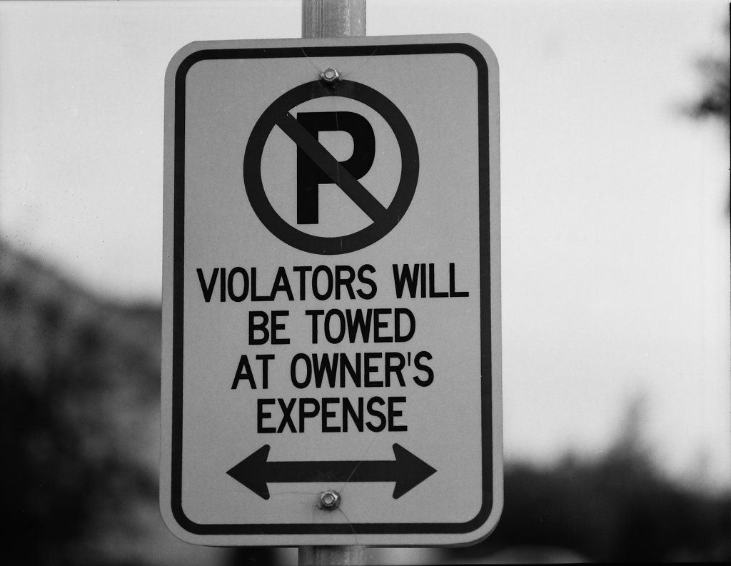 Violators Will Be Towed